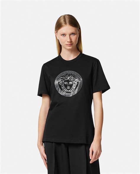 versace medusa tee black|Versace look alike shirts.